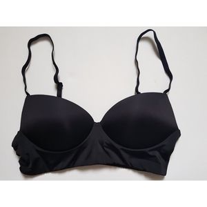 Victoria's Secret Black Padded Demi Bra Medium